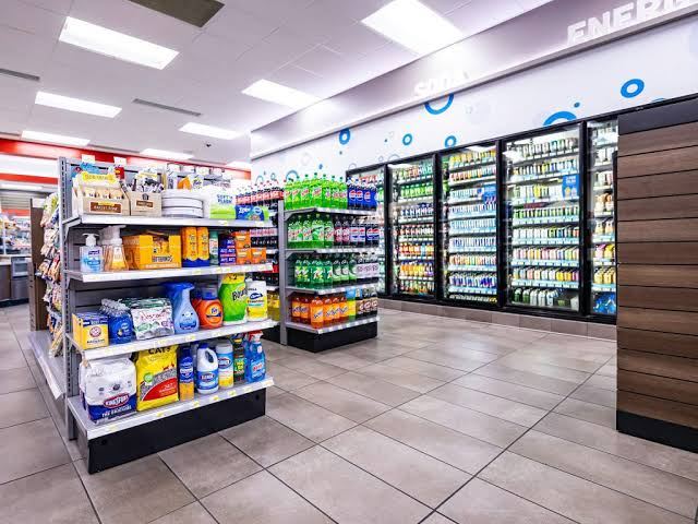 Coolers stocked with soda and energy drinks